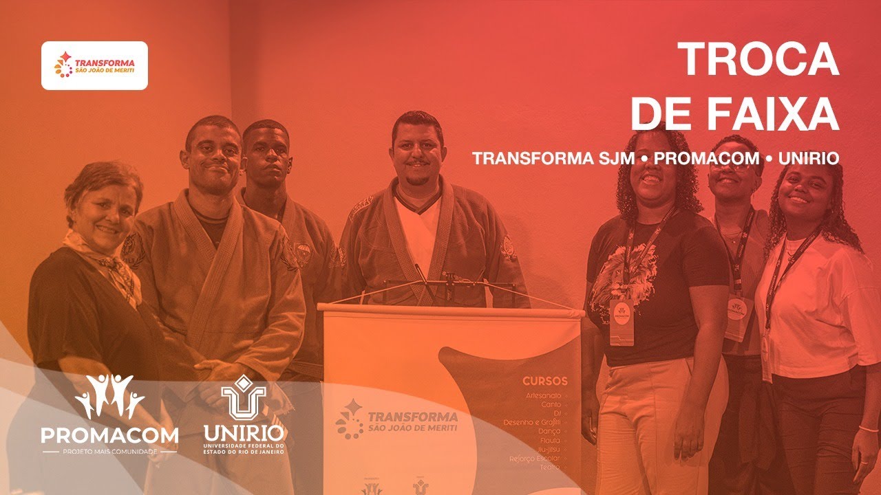 Troca de faixas Jiu-jitsu - Projeto Transforma São João de Meriti