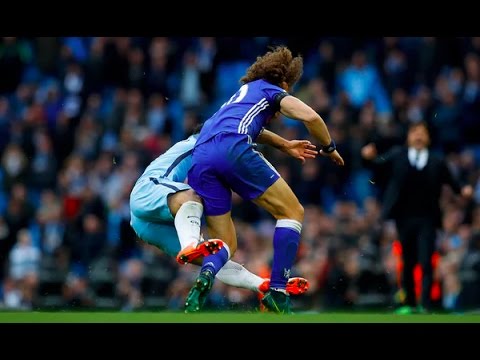 Aguero Red Card - Foul on David Luiz vs. Chelsea Premier League 3-12-2016