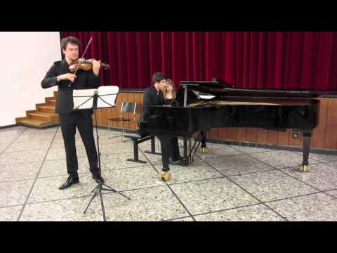 Jean-Baptiste Poyard, violon. Lucas Buclin, piano César Franck sonata 1st mvt. HD