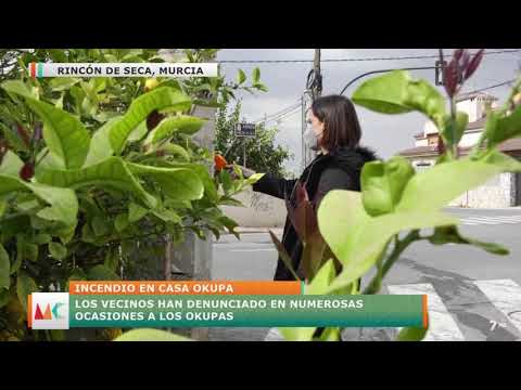 INCENDIO EL CASA OKUPA DE RINCÓN DE SECA, MURCIA