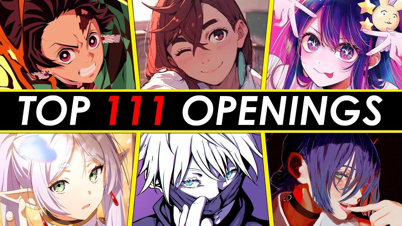 TOP 111 Most Streamed Anime Openings of all time (Spotify - Youtube Music - Youtube)