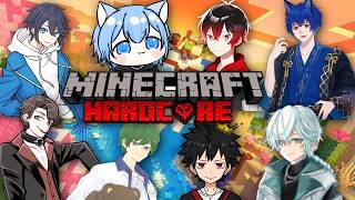 【Minecraft】男8人でマイクラハードコア！【みちゃ視点/きンぐさん/21さん/アマヘビさん/アレックスさん/ヒメさん/きばここさん/マサトロスさん】
