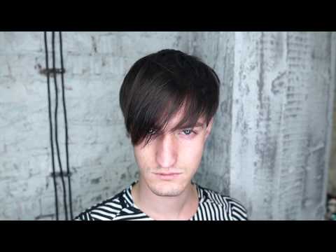 how to cut mens haircut with long fringe