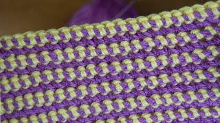 Two color Super easy Crochet Baby Blanket for beginners | Online tutorial