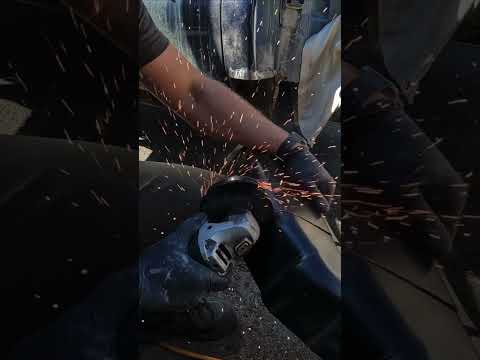 How to replace a cab corner in 20 seconds #asmr #asmrsounds #welding #metalwork #truck #duramax