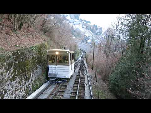 Standseilbahn 1820.01 Territet - Glion 2019 Ausweiche - Funiculaire