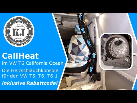 CaliHeat im VW T6 California Ocean - Die Heizschlauchkonsole für den VW T5, T6, T6.1
