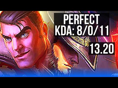 JAYCE vs TF (MID) | 8/0/11, 2.3M mastery, Comeback, 1600+ games, Legendary | KR Master | 13.20