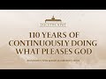 110 YEARS OF CONTINUOUSLY DOING WHAT PLEASES GOD | An Executive News Special Documentary Series