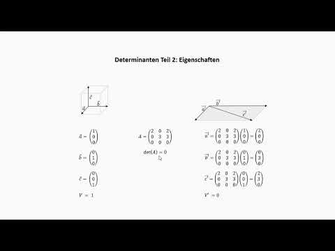 Eigenschaften von Determinanten