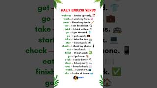 Daily English Verbs in Easy Sentences | Speak English Every Day 💬