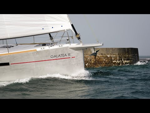 Windy sailing session on board an Allures 45.9