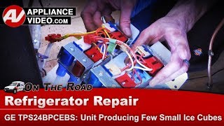 GE Refrigerator Repair - Making Small Ice Cubes - Water Inlet Valve - Diagnostics & Troubleshooting