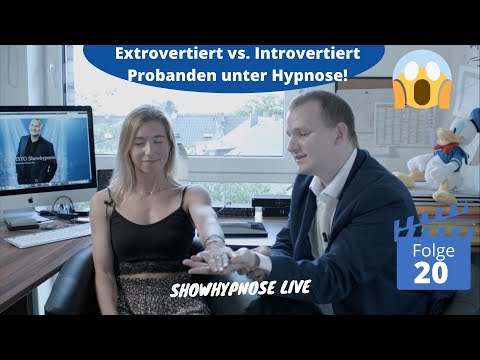 Hypnotisiert! Extrovertiert vs. Introvertiert😲- Showhypnose (Folge 20)