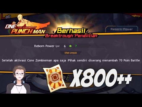 Panen Gacha Core Reborn Rate Up 800++ Tiket - One Punch Man The Strongest