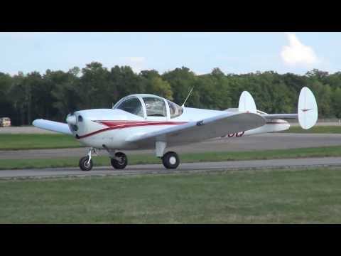 Alon A2 Aircoupe N6503Q departing KOSH on 8/4/13 at 1720