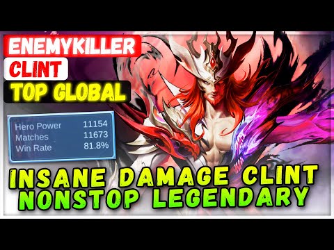 Insane Damage Clint Enemykiller Nonstop Legendary [ Top Global Clint ] Simo Häyhä - Mobile Legends