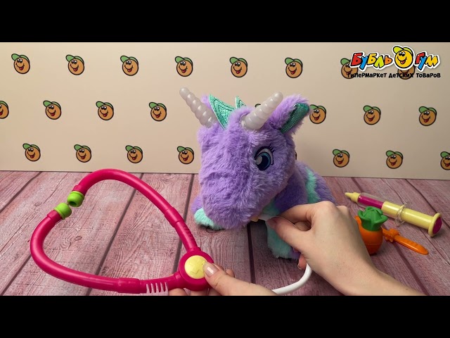 Игрушка интерактивная Дракон с набором доктора световые звуковые эффекты - видео