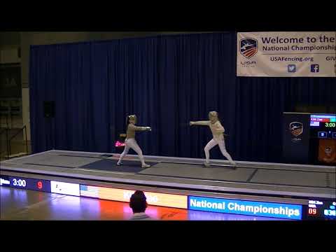 2018 July Challenge Cadet Women's Saber Gold: Kim vs. Gouhin