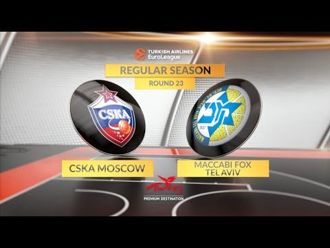 EuroLeague Highlights RS Round 23: CSKA Moscow 93-81 Maccabi FOX Tel Aviv