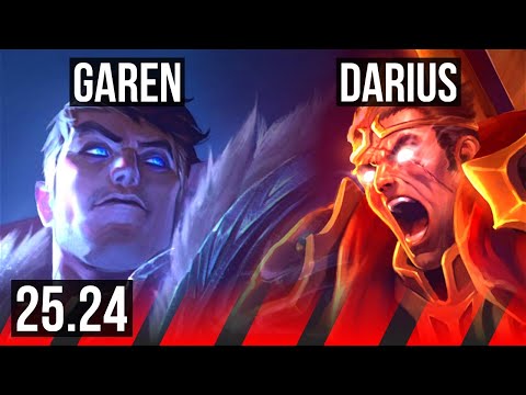 GAREN vs DARIUS (TOP) | EUW Grandmaster | 25.24
