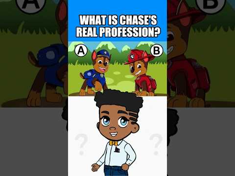 WHAT IS CHASE'S REAL PROFESSION? #quiz #riddle