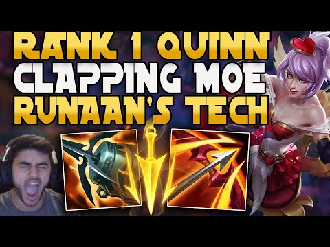Rank 1 Quinn Decimate's Moe With This Runaan's Tech (EZ QUADRA KILL)