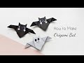 How to Make Origami Bats in 5 Minutes/ DIY Halloween Decor / Paper Bat Craft/ Easy Origami Tutorial