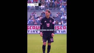 Messi's Free kick 😬 #messi #intermiami #football #shorts #goal #ronaldo #freekick #edit