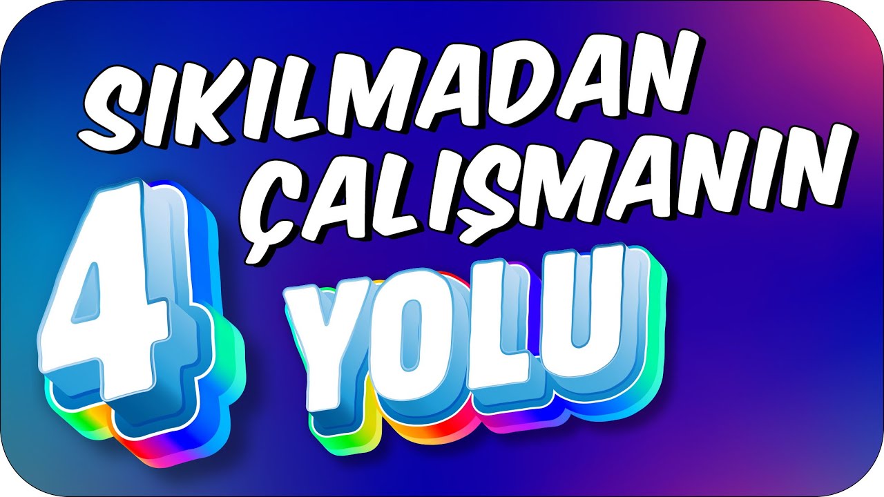 Ders Çalışma İsteğini Getiren 4 ETKİLİ TAKTİK❗ ✍🏻