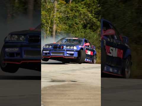Almost both wheels off the ground! #adamlz #drifting #bmw #e36