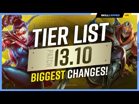 NEW TIER LIST for PATCH 13.10 - EVERYTHING HAS CHANGED!