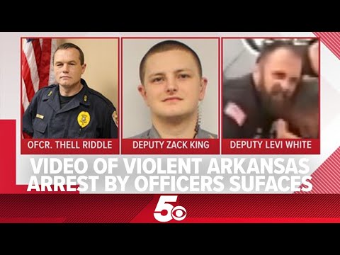 Video of violent Arkansas arrest by two Crawford County deputies & officer