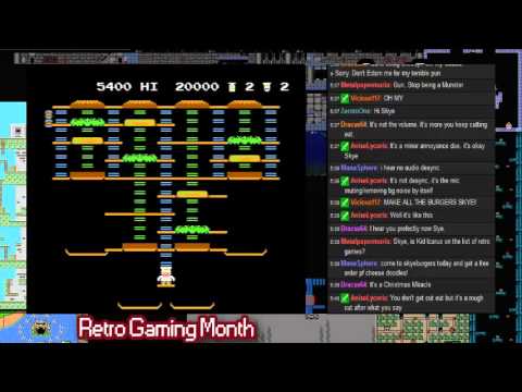 Retro Gaming Month Stream - Burgertime [NES]