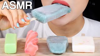 asmr korean ice pops frozen snack eating sounds mukbang 