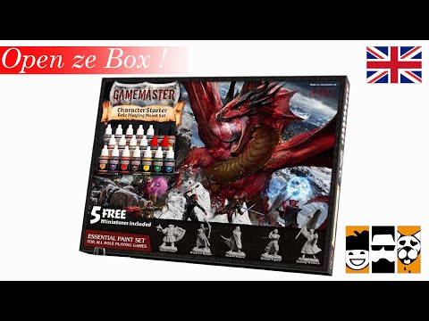 🇬🇧 Open Ze Box : GameMaster Character Paintset(Army Painter/ Dungeon & Dragon/ Prepare Miniatures)