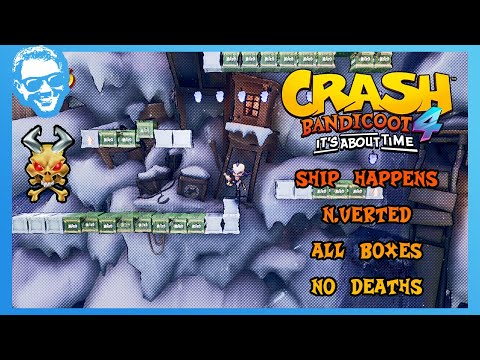 Ship Happens (N.Verted) - Full Walkthrough - No Deaths - All Gems - Crash Bandicoot 4 [4k]