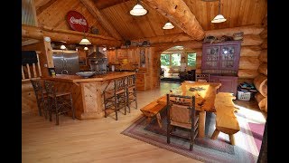 preview picture of video 'Peaceful Getaways Beaver Lake Lodge | Clam Lake, Wisconsin Vacation Home Rental | Log Home'