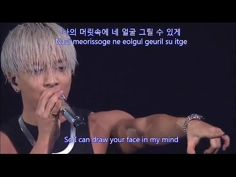 Taeyang singing live Eyes, Nose, Lips to a fangirl - [Han+Rom+Eng subs]