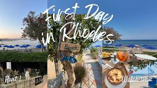Our First Day in Rhodes   🇬🇷 ⎪Hotel, Pool & Exploring Faliraki 🌴☀️