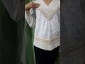 MEESHO Finds Summer Cotton Top Hand Embroidered Beige Top Shorts Ytshorts Viralvideo Viralshorts