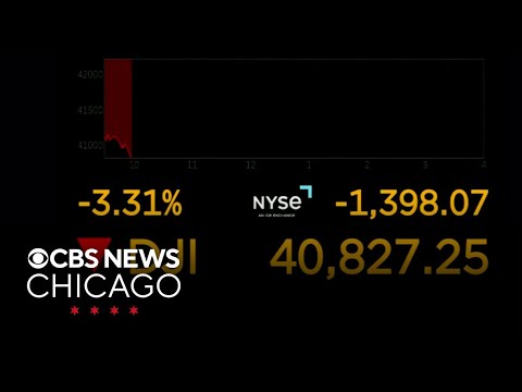 Dow Jones plunges more than 1,400 points as stock market reacts to Trump tariff shock