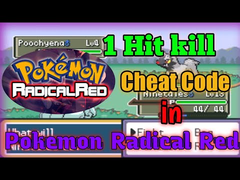 1 Hit Kill Cheat Code in Pokemon Radical Red|| 1Hit Kill Cheat Code|| Pokemon Radical Red version