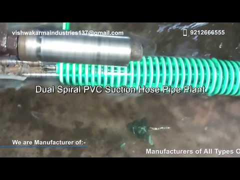 PVC Suction Hose Pipe Dual Spiral Plant