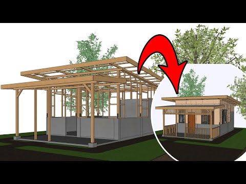 House Design | (5mx5m) 1 Bedroom, half plywood PART 1