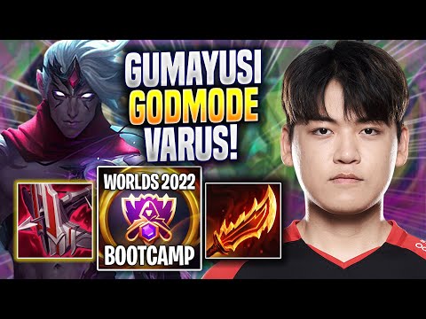 GUMAYUSI LITERALLY GOD MODE WITH VARUS! - T1 Gumayusi Plays Varus ADC vs Caitlyn! | Bootcamp 2022