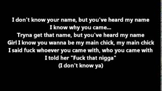 Kid Ink feat. Chris Brown & Tyga - Main Chick (LYRICS)