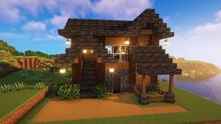 Simple minecraft Japanese Survival house - Tutorial