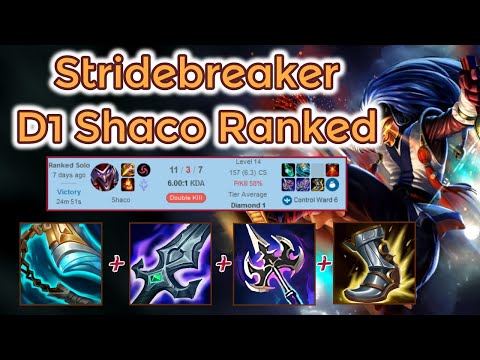 Stridebreaker Shaco Ranked - S12 Shaco to Master [League of Legends] Full Gameplay - Infernal Shaco