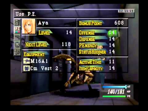 Parasite Eve (PS1) Combat demonstration